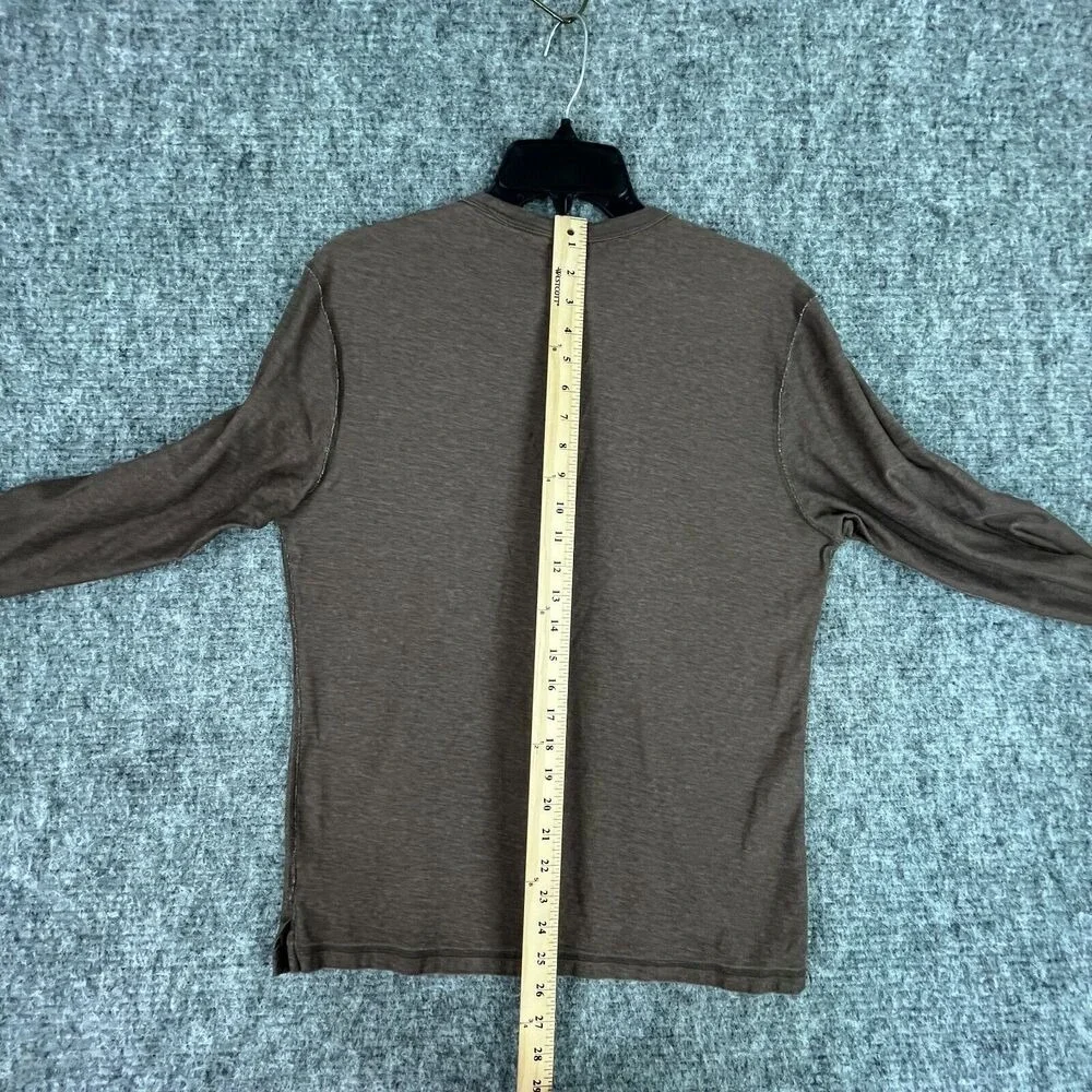 Banana Republic Shirt‎ Mens Medium Brown Long Sleeve Relaxed Casual Fit Crewneck